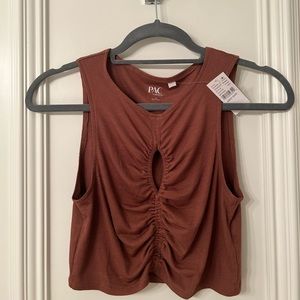NWT Pacsun - Brown Cropped Tank Top